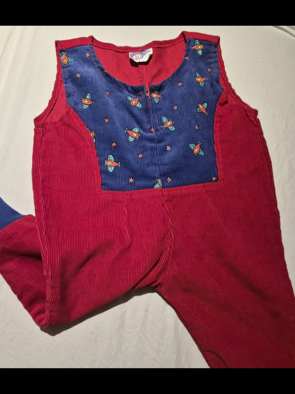 vintage corduroy romper